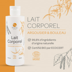 Lait corporel Argousier et Sève de bouleau BIO - Cosmos Organic