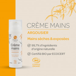 Crème Mains à l'huile d'argousier BIO - Cosmos Organic