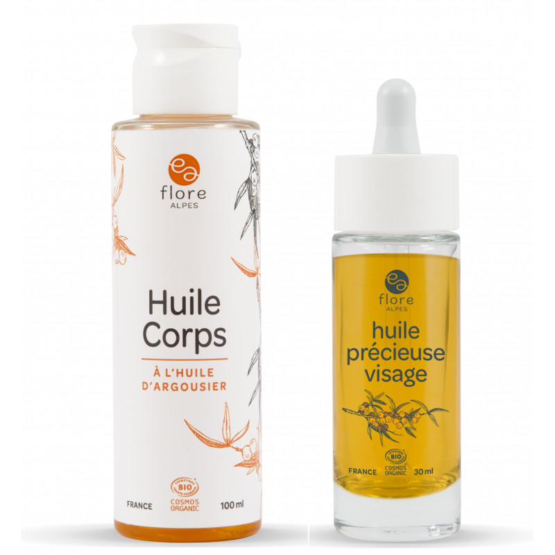 Pack Huile Visage et Huile Corps BIO Cosmos Organic