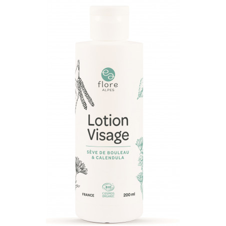 Lotion visage à la sève de bouleau et calendula BIO Cosmos Organic